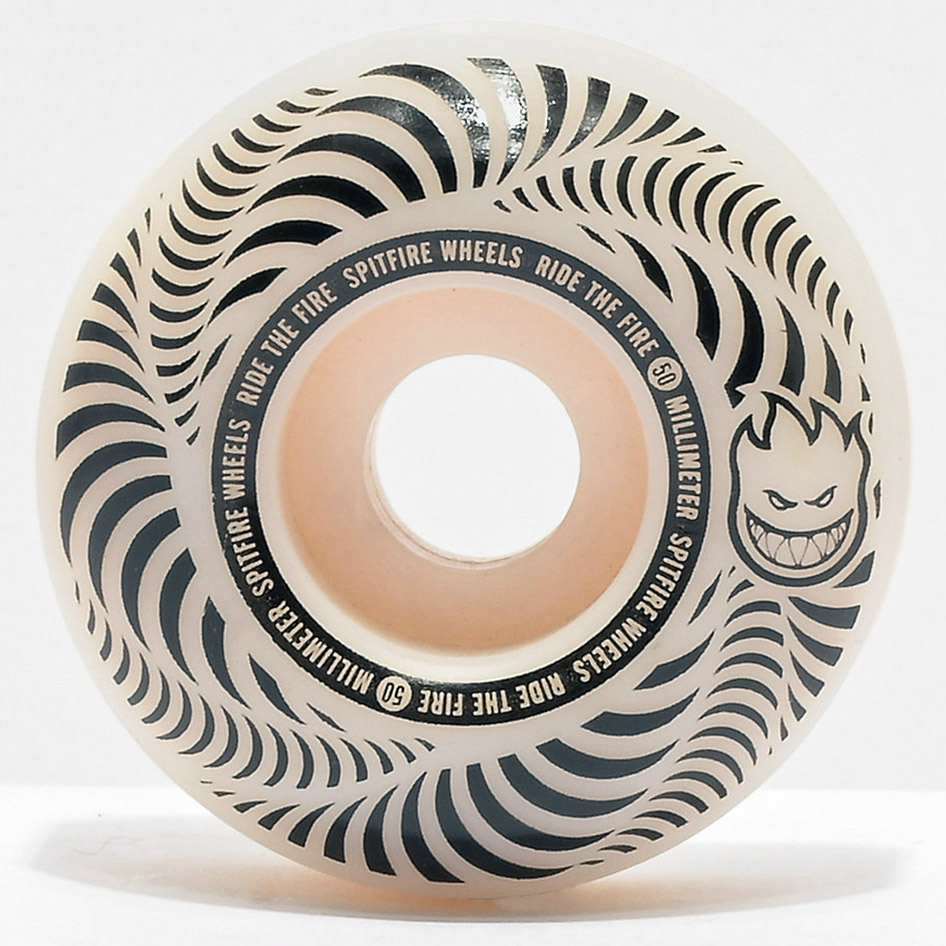 Spitfire Flash Point Conical Full Natural 50 mm White Wheels