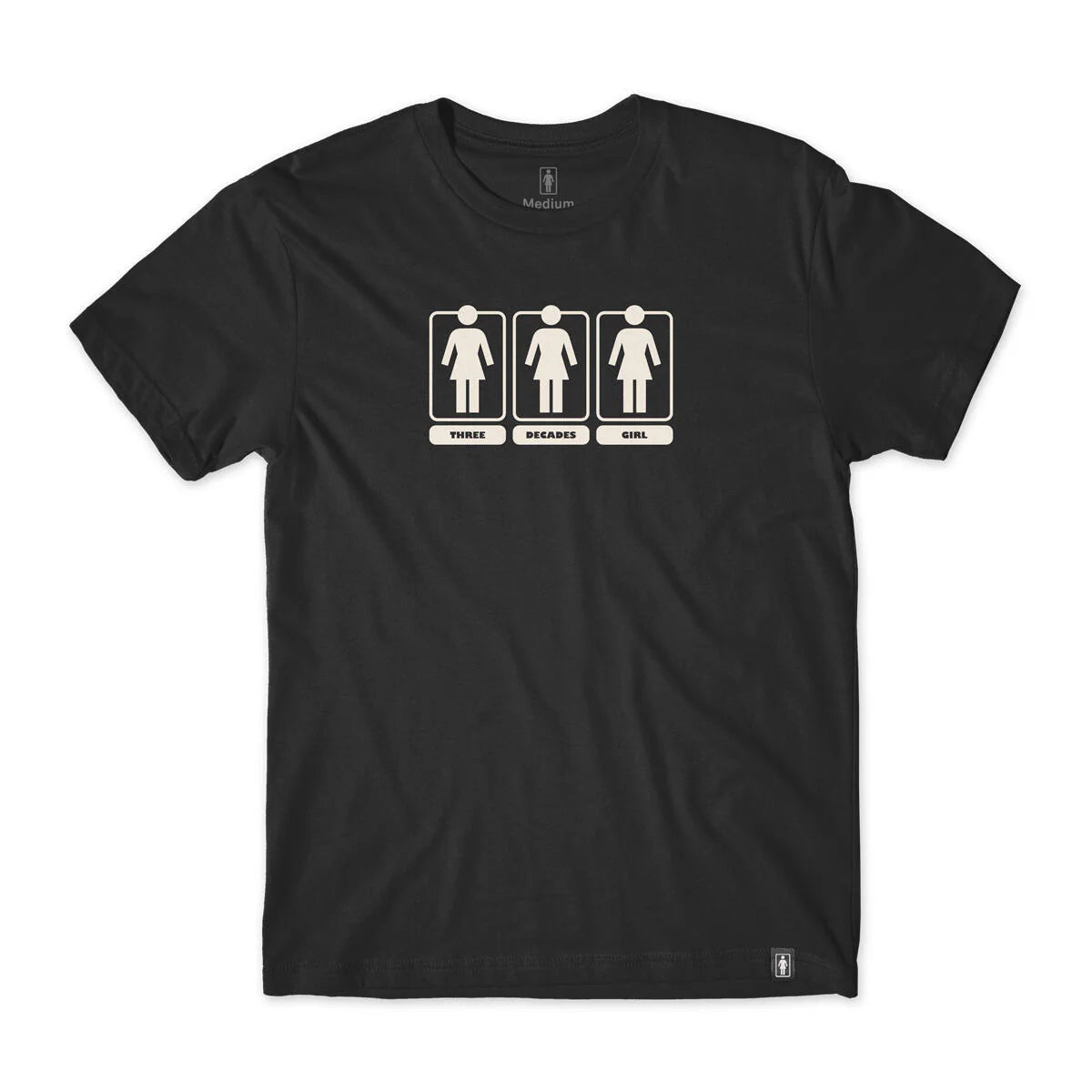 Girl Skateboards - Three Decades OG Tee Black