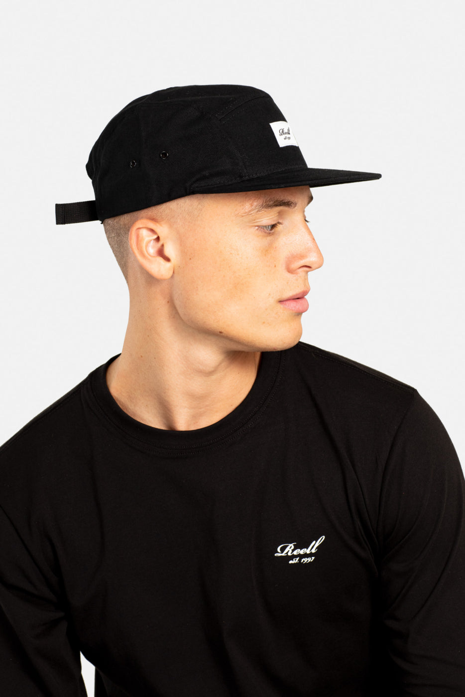 Reell- 5 Panel Cap - Black Reell
