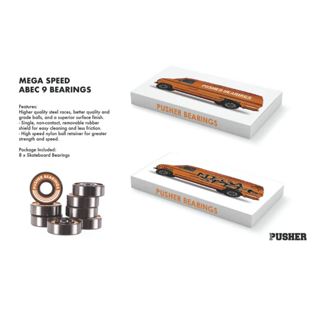 Pusher Bearings - Mega Speed - Abec 9