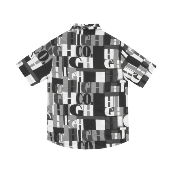HIGH - Button Shirt Mural Black