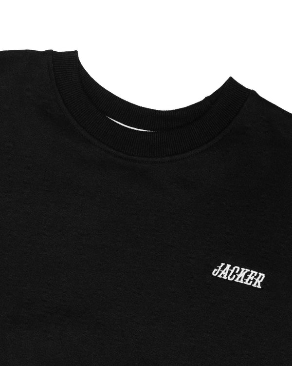 TEAM LOGO - CREWNECK - BLACK Jacker