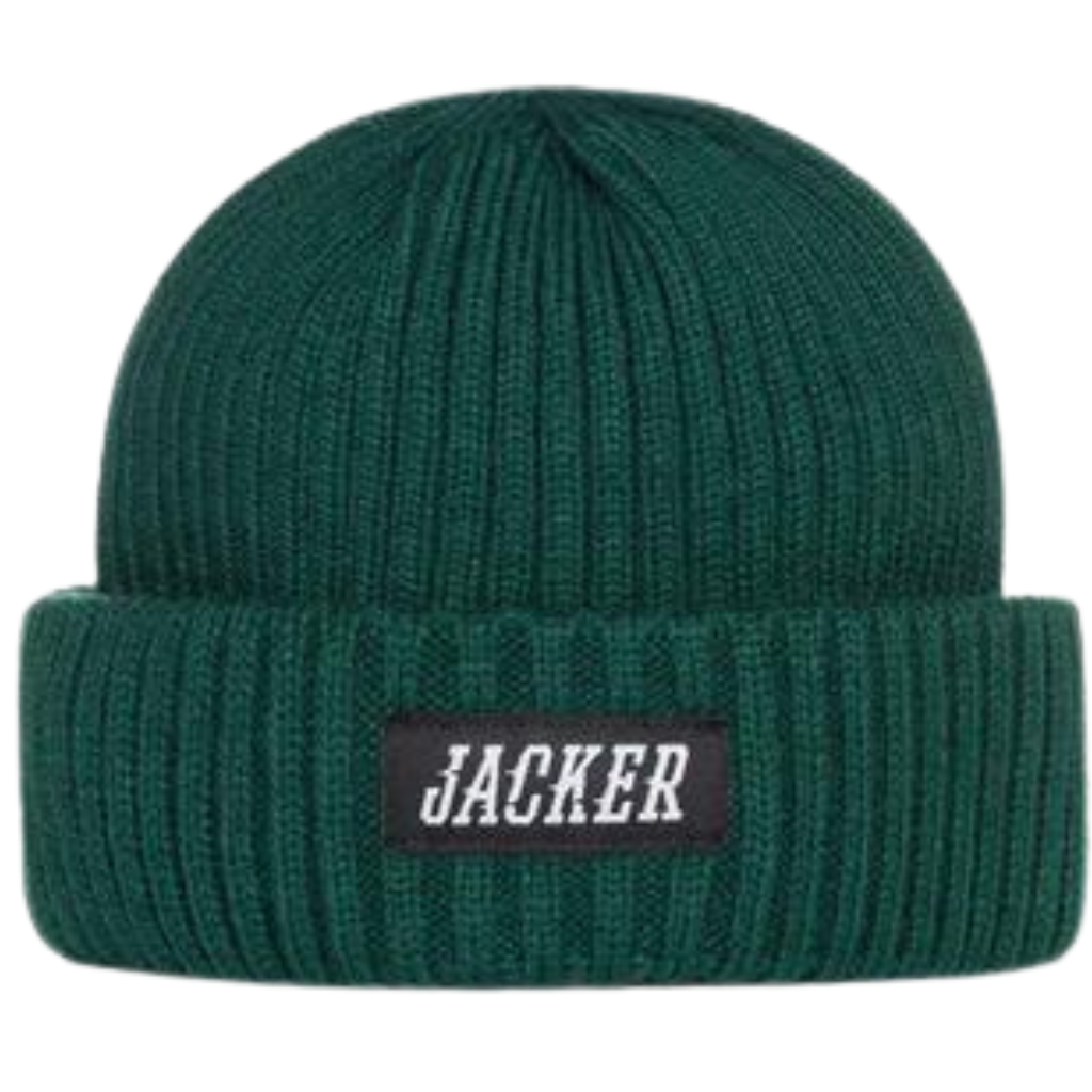 Jacker - Team Logo - Short Beanie - Dark Green Jacker