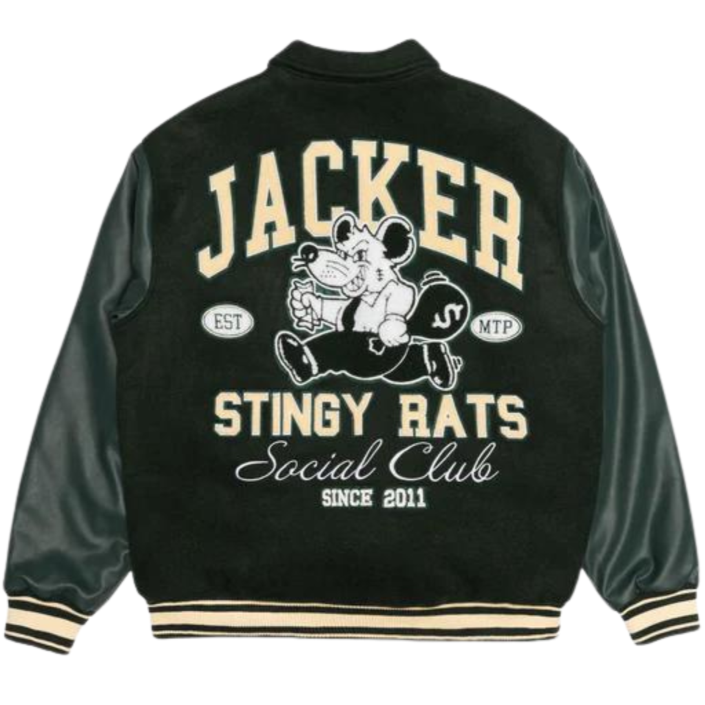 STINGY - VARSITY JACKET - GREEN Jacker
