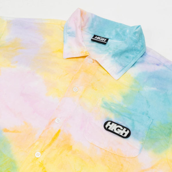 HIGH - Dyed Button T-Shirt (Blue) HIGH