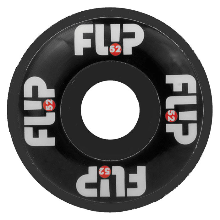 FLIP LOGO WHEELS BLACK 52MM