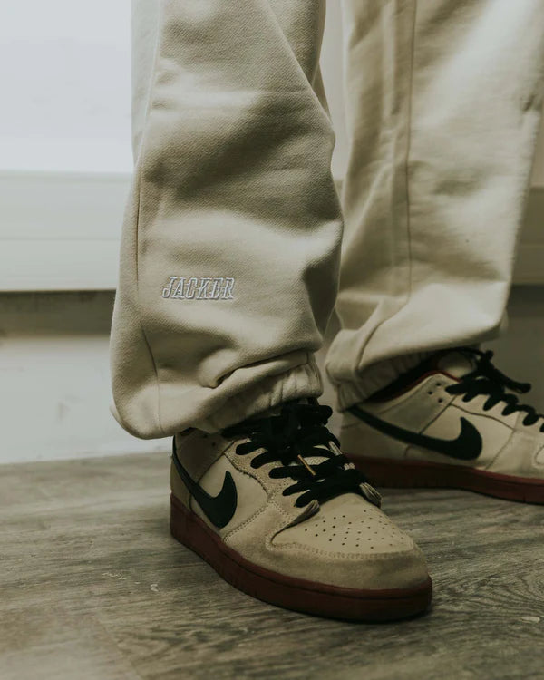 Jacker - Team Logo Sweatpant - Beige Jacker