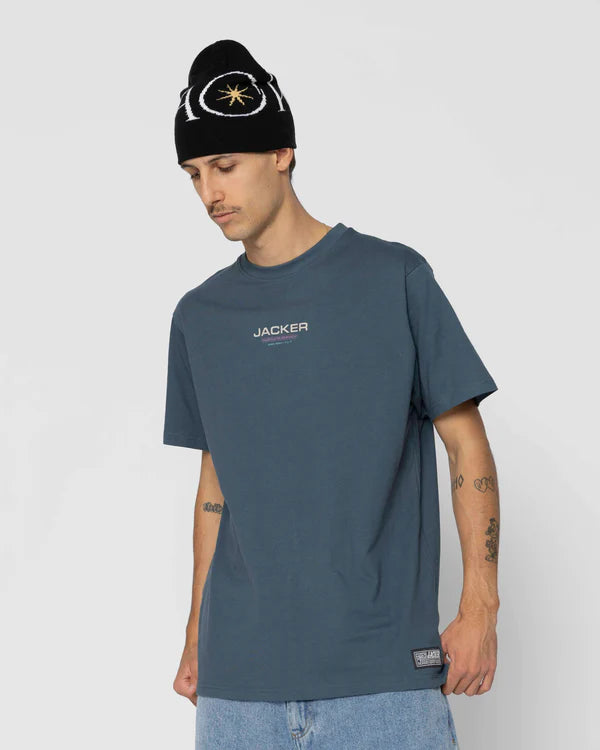 Jacker - Hustler Service - T shirt Blue Jacker
