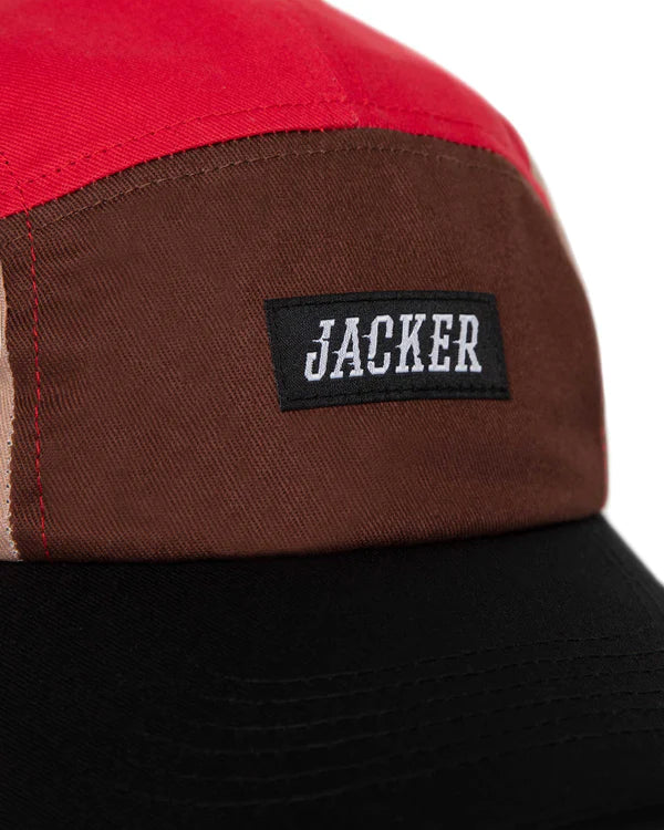Cap Jacker - RTL Five Panel Cap (Brown/Red)