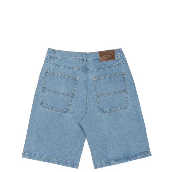 Jacker - Logo Denim Baggy Shorts - Blue