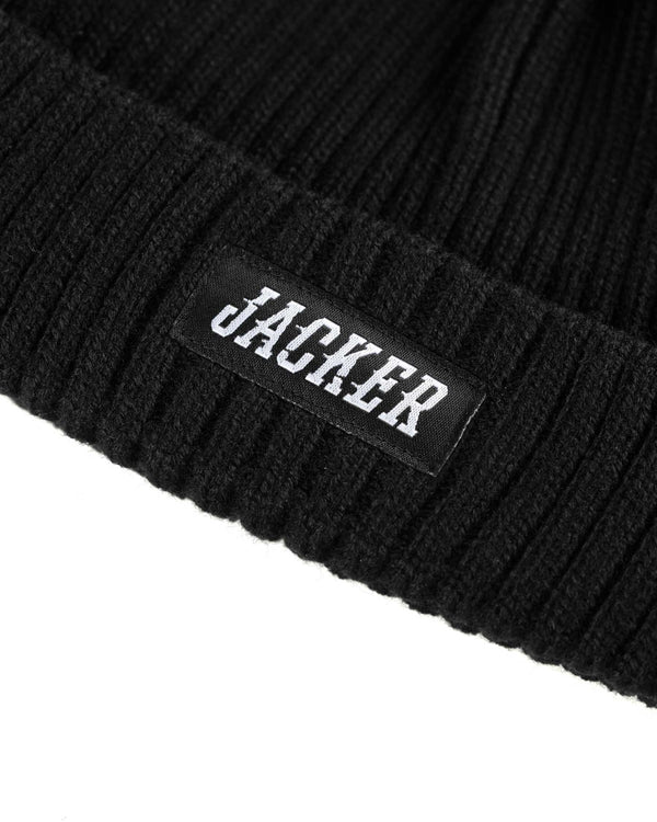 Jacker - Team Logo - Short Beanie - Black Jacker