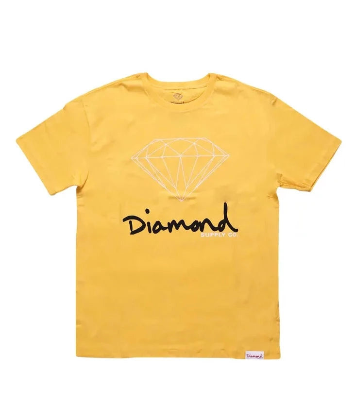 Diamond - Og Sign T-shirt- Black Gold Diamond Supply Co.