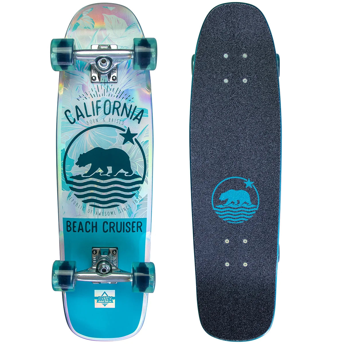 DUSTERS - Beach Cruiser Prism 29" Teal/Holographic DUSTER