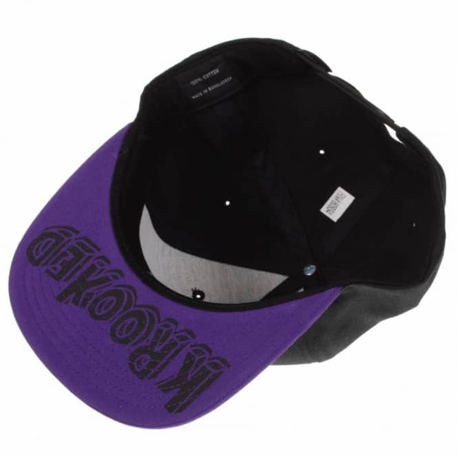 Krooked - Eyes Snapback Cap (Black/Purple)