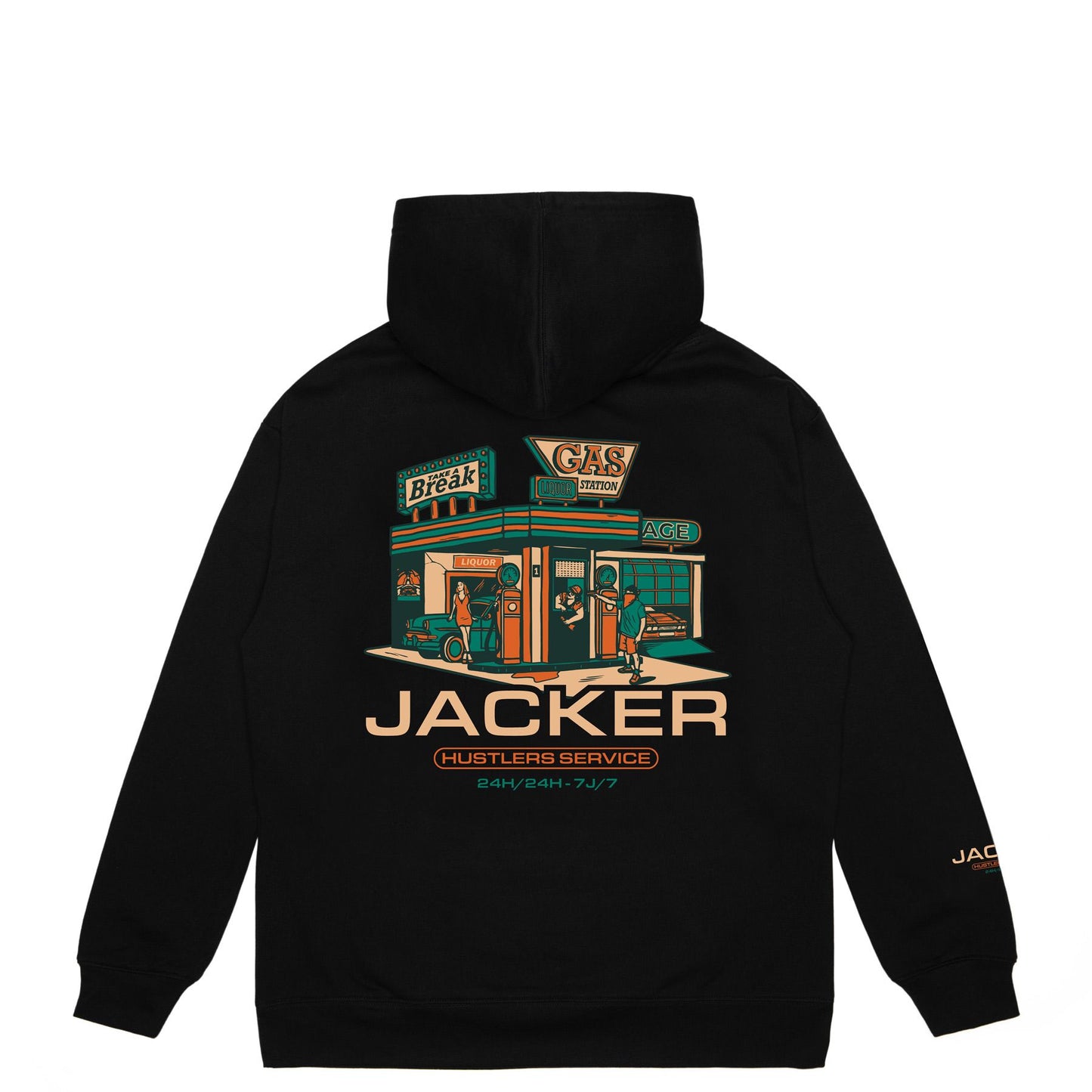 Jacker - Hustler Service - Hoodie Black Jacker