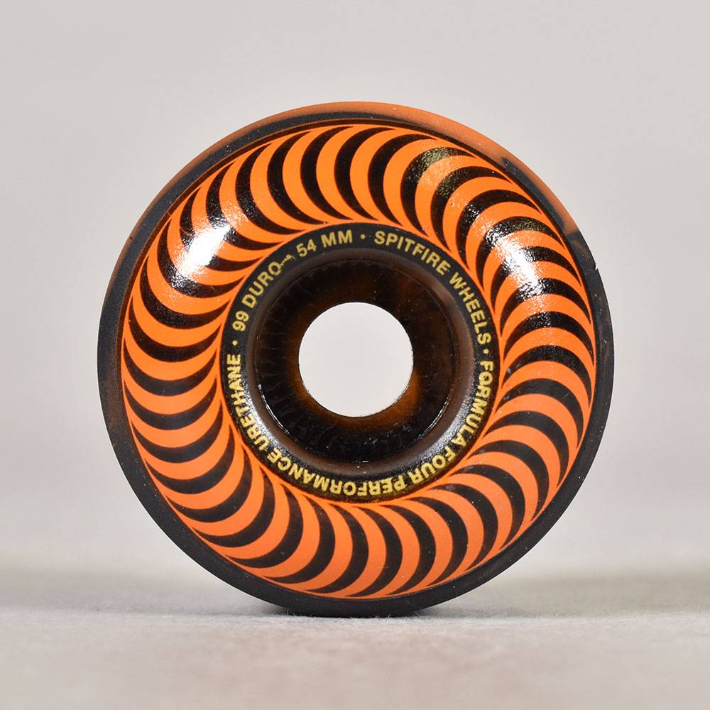 Spitfire Wheels - Formula Four Classic Swirl Black & Orange 52mm 99a