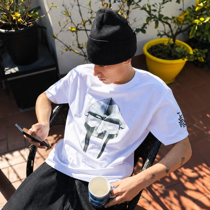 PUSHER Camiseta de MF DOOM - Blanca