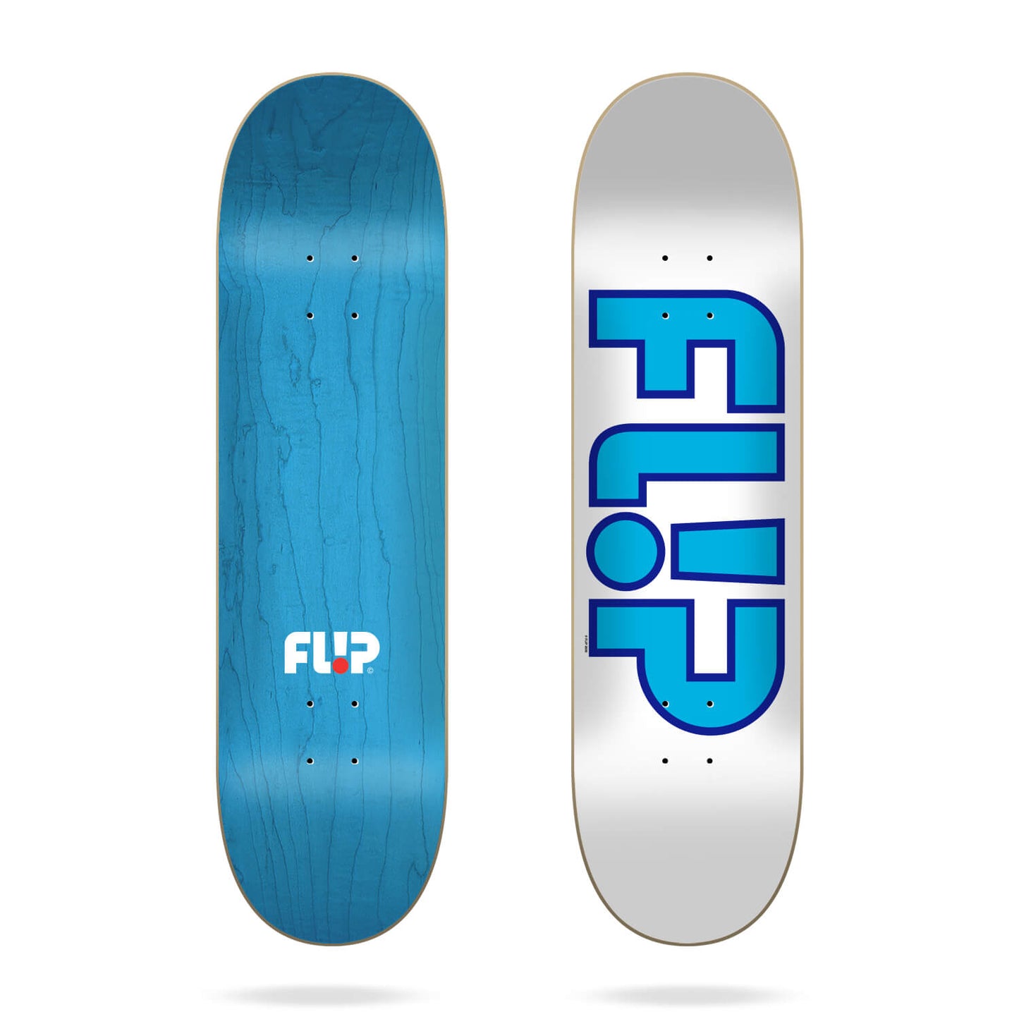 Flip - Team Outlined White/Blue Deck 7.81″ Flip