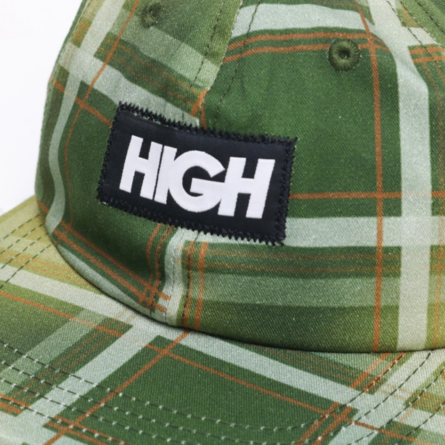 Cap HIGH COMPANY - 6 Penal Love Plaid (Green)