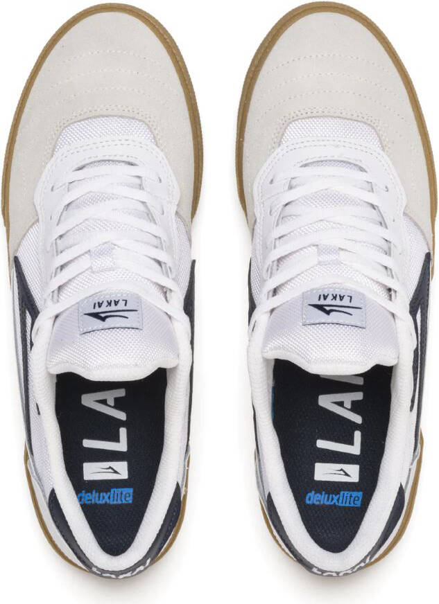 Lakai - Cambridge Suede (White/Navy)