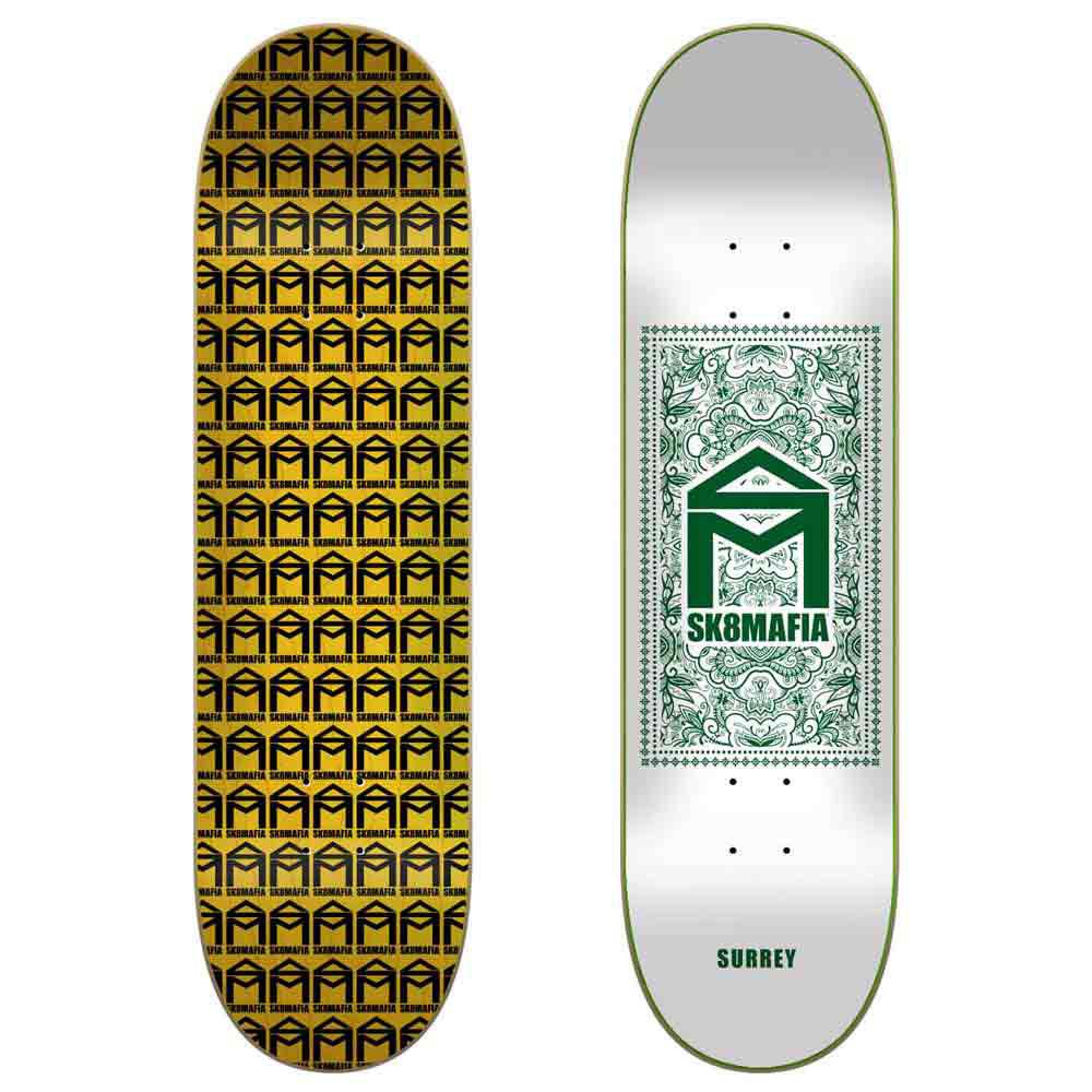 SK8MAFIA - Surrey Bandana Deck 8,25" (Green/White) SK8MAFIA
