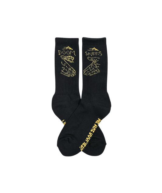 Lakai x Doomsayers Black Crew Socks