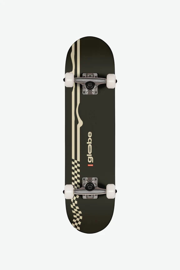 Kids Racer Mini 7.0 Complete Skateboard - Black/Off-White