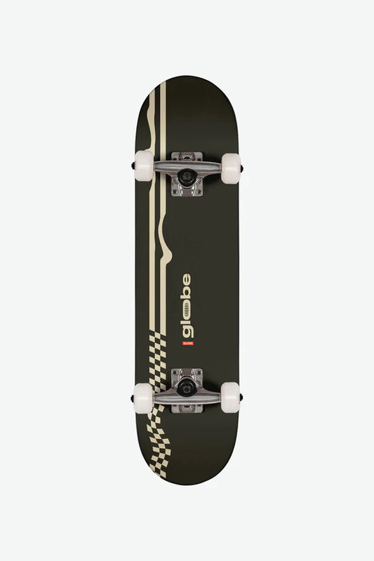 Kids Racer Mini 7.0 Complete Skateboard - Black/Off-White