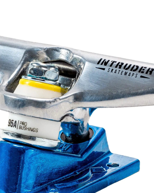 Truck Intruder -  Skate Maps 139mm (Silver/Blue) Intruder