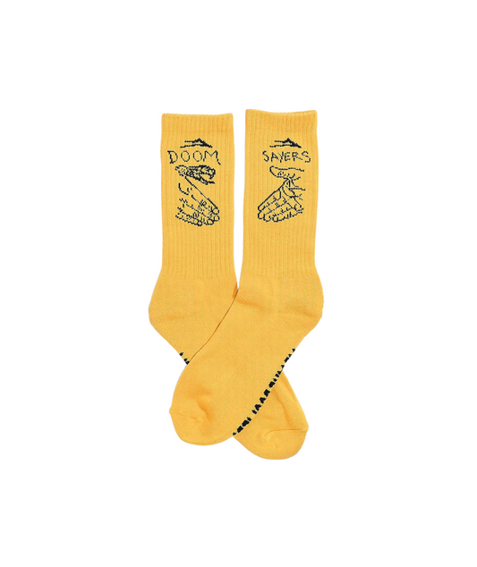 Lakai x Doomsayers Yellow Crew Socks Lakai