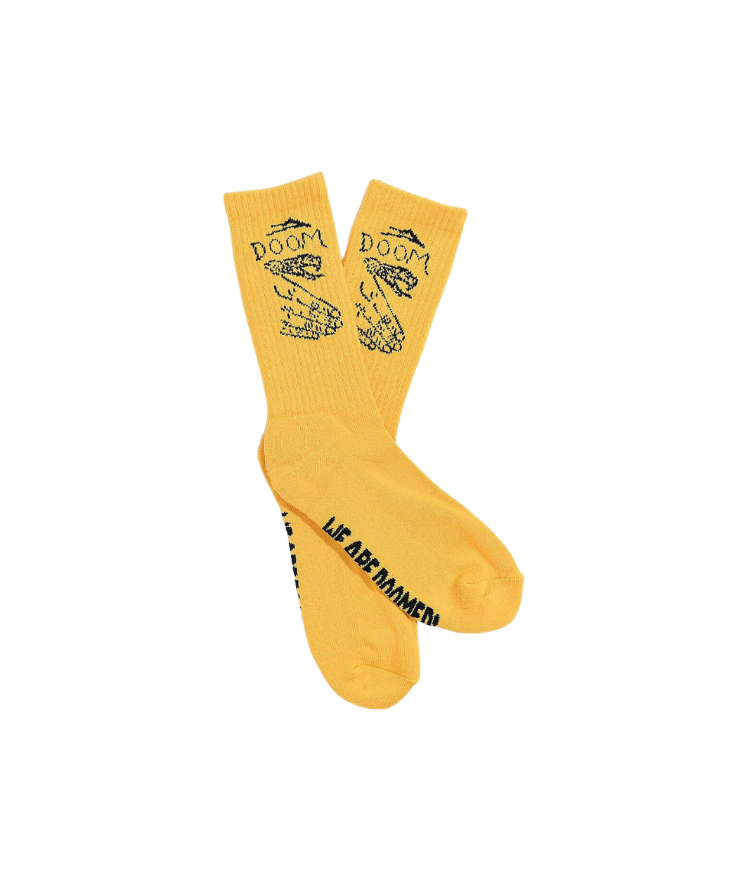 Lakai x Doomsayers Yellow Crew Socks Lakai