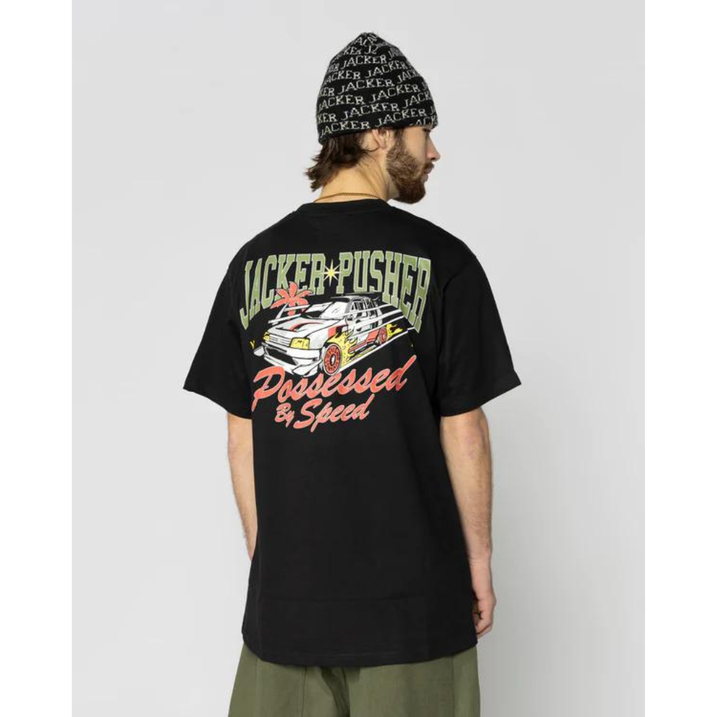 JACKER X PUSHER - T-SHIRT - BLACK Jacker