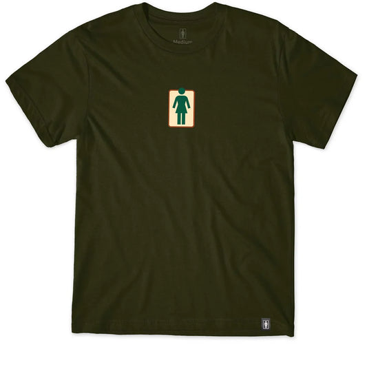Girls Skateboards - Tee OG Naturals Dark Green