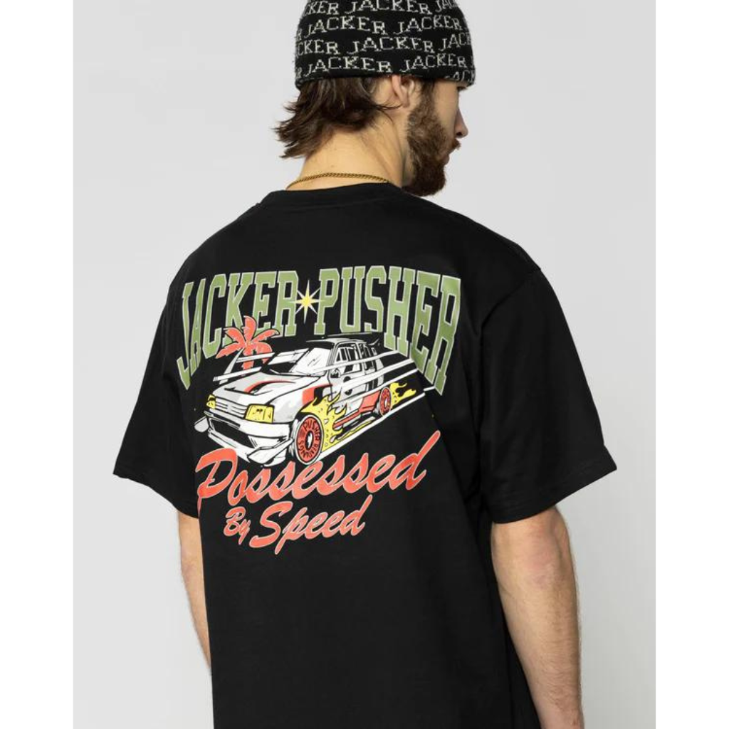 JACKER X PUSHER - T-SHIRT - BLACK Jacker