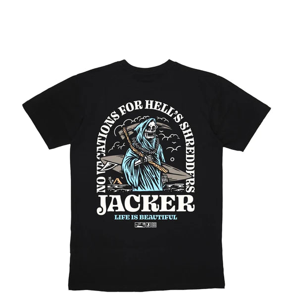 Jacker - No Vacation T-shirt (Black)