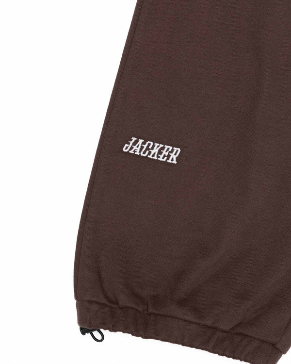 Team Logo Sweatpant Brown - Jacker
