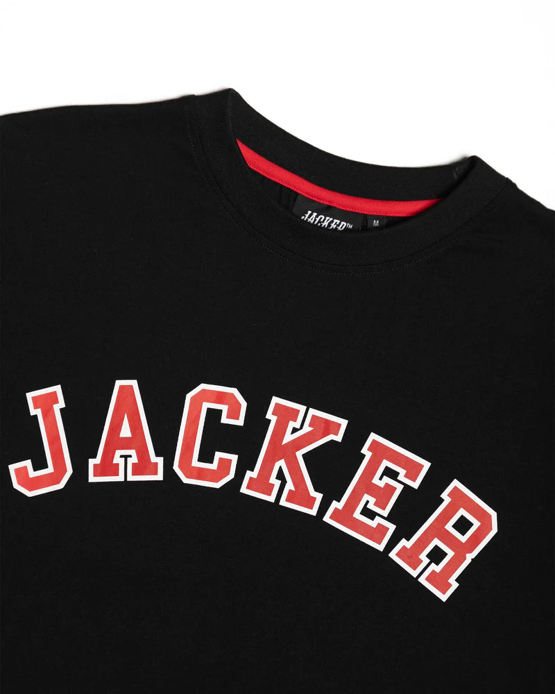 COLLEGE TEE - T-SHIRT - BLACK
