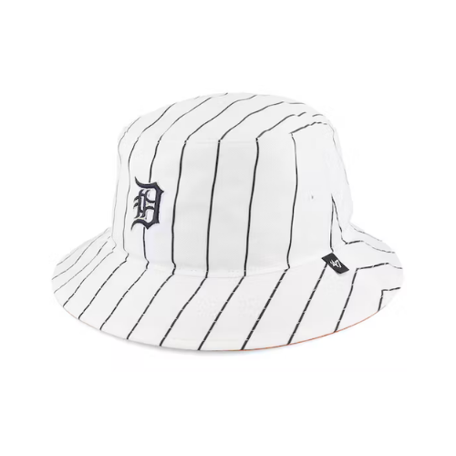 Bucket Hat 47 Brand - Pinstriped Detroit Tigers MLB (White/Navy)