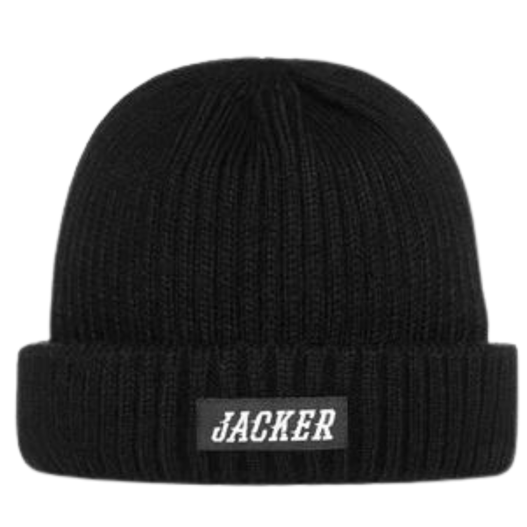 Jacker - Team Logo - Short Beanie - Black Jacker
