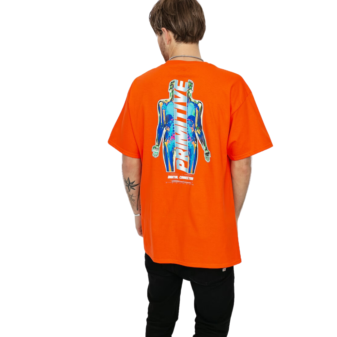 Primitive - Connection T Shirt - Orange Primitive Skateboards