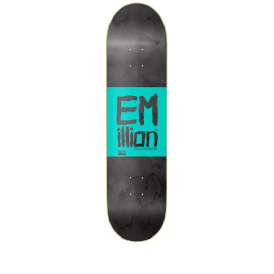 Emillion - Roots Series Deck 8,5" (Black/Turquoise) Emillion Skateboards