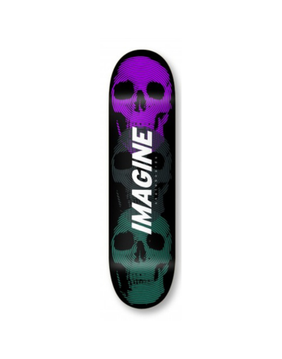 Imagine deck skull embossed black (8.0) Imagine skateboards