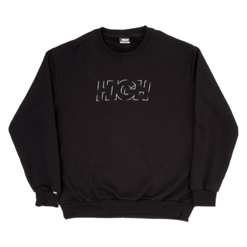 Hoodie HIGH COMPANY - Crewneck Logo (Black)