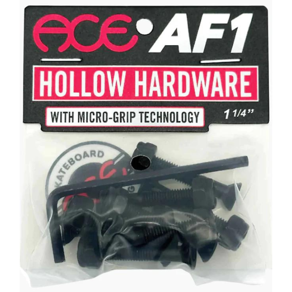 Allen 1 1/4" AF1 Hollow Bolts with Grippers ACE Trucks