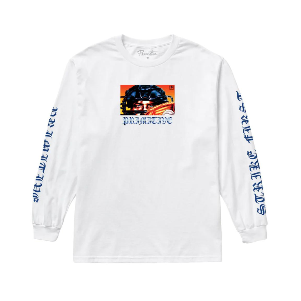 Primitive - Big League Tee - White Primitive Skateboards