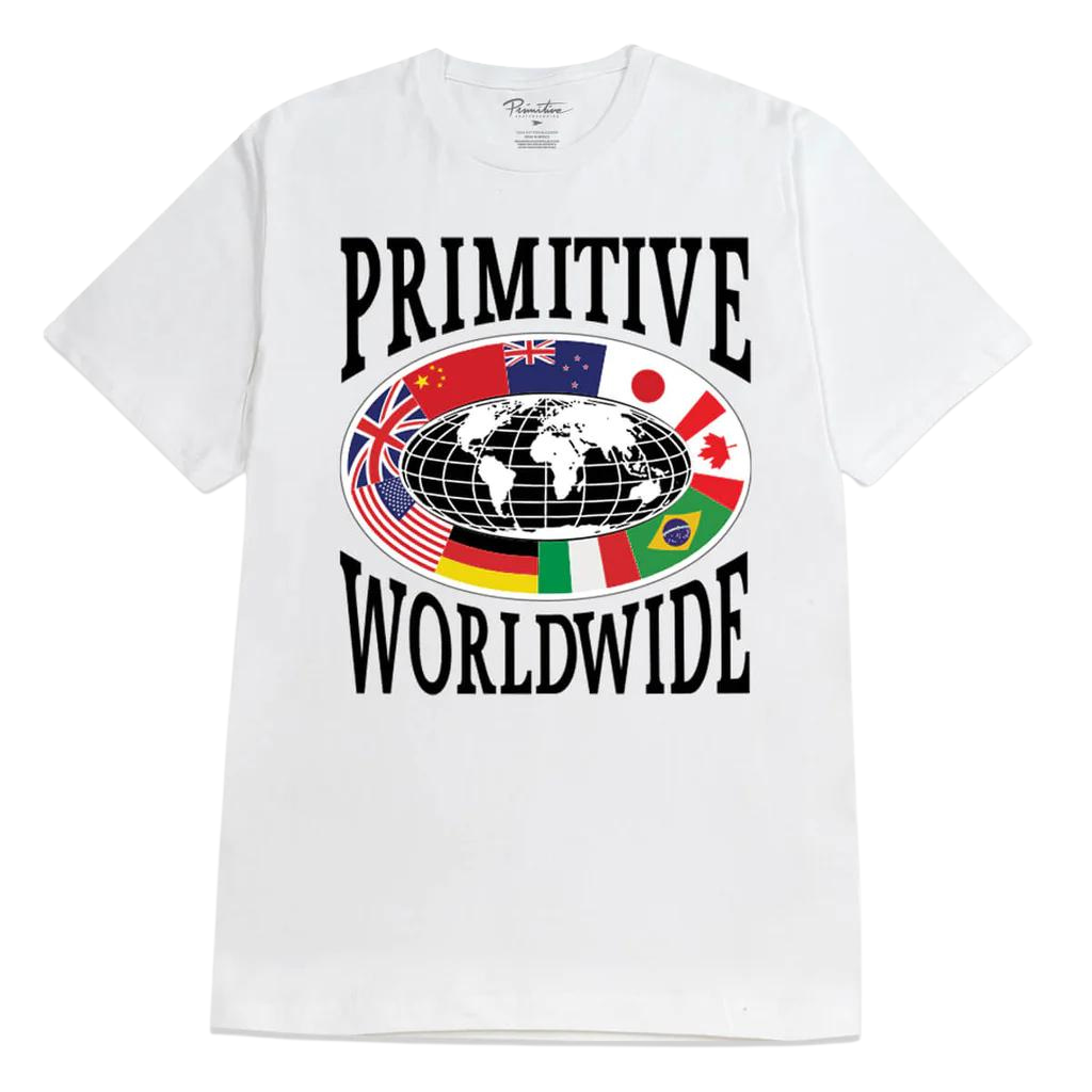 Primitive - Traveler Tee - White Primitive Skateboards