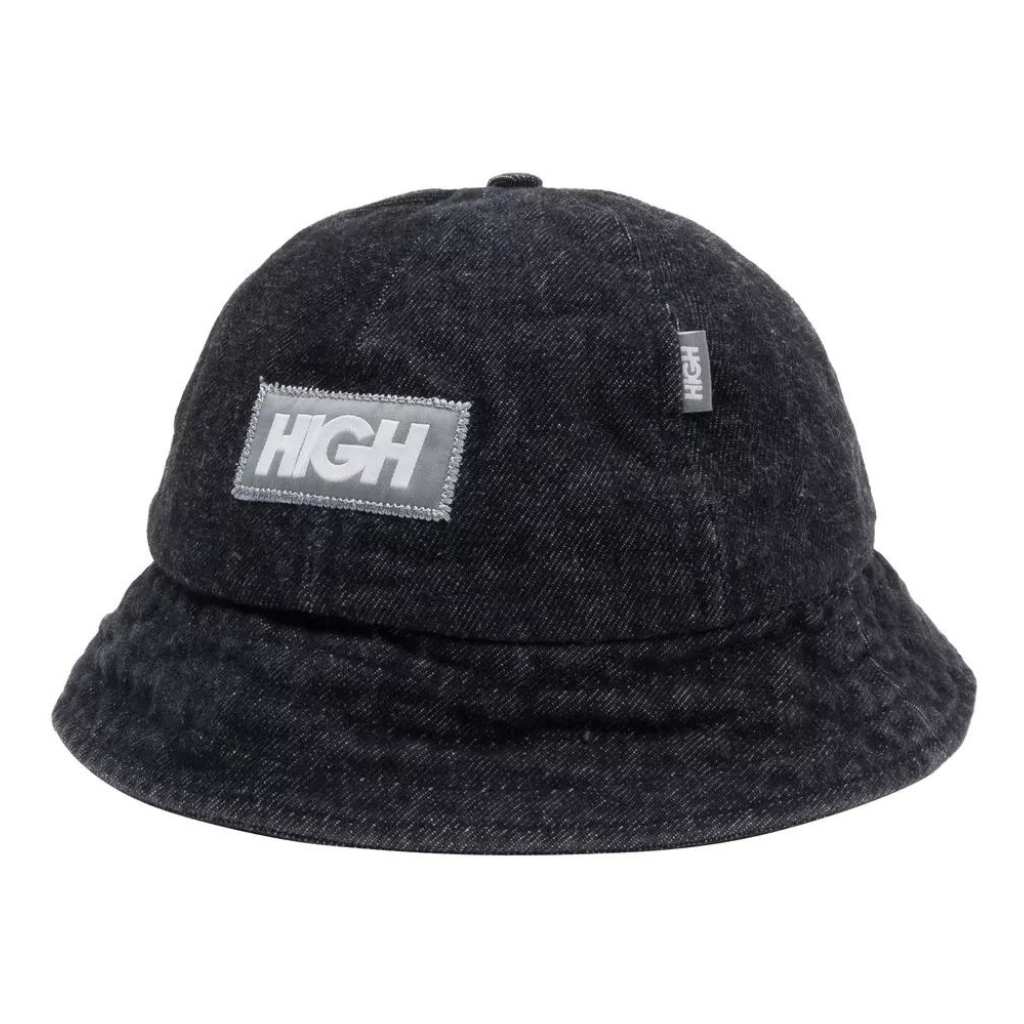 High - Bucket Hat Bleached Rounded - Black HIGH COMPANY