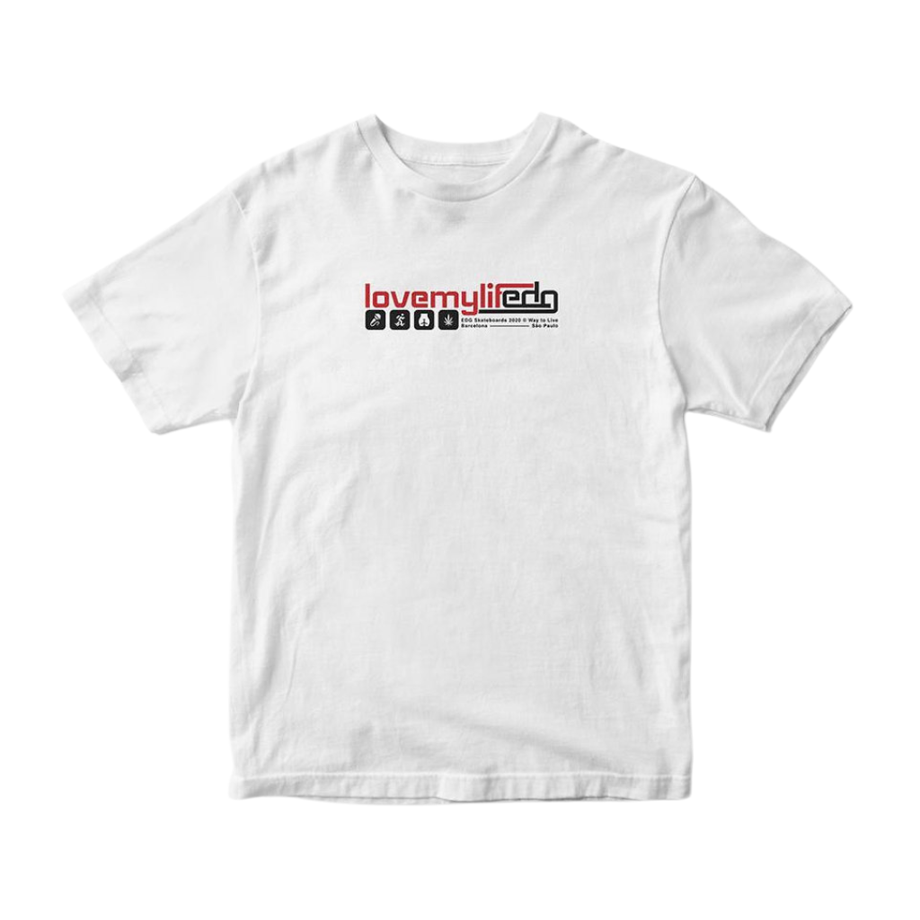 Edg - Lovemylife T shirt - White EDG SKATEBOARDS