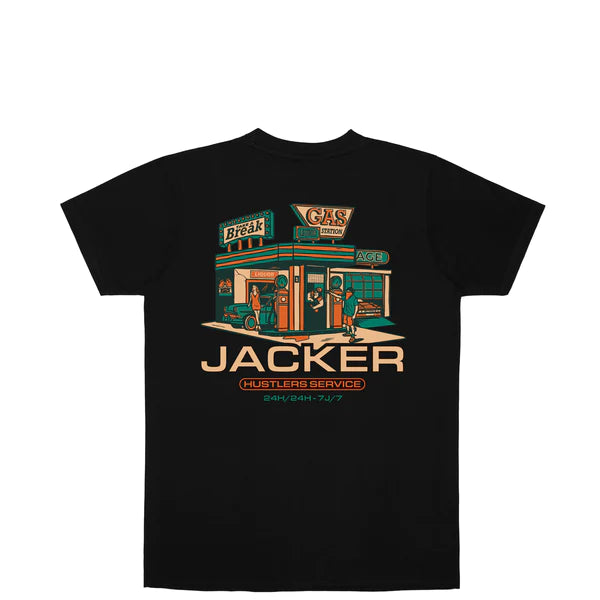 Jacker - Hustler Service - T shirt Black Jacker