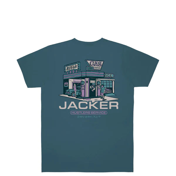 Jacker - Hustler Service - T shirt Blue Jacker